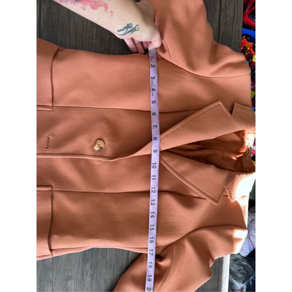 St. Michael Burnt Orange Women's Blazer Euro 38 US Size 6 Professional Business - Picture 14 of 15